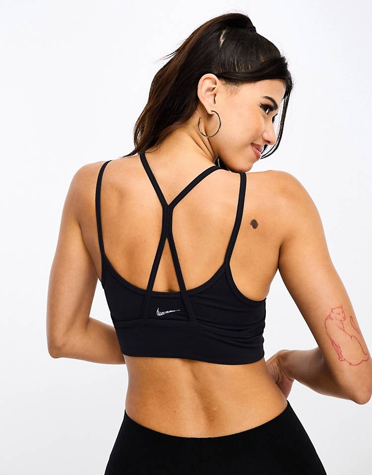 Nike Training Dri-FIT Indy sports bra in black